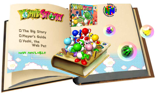 suppermariobroth: Original illustration from Nintendo of America’s official site for Yoshi’s Story i