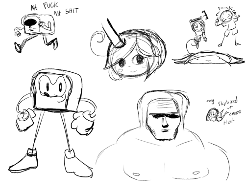 An assortment of sketches and silly things from the past few months just because.