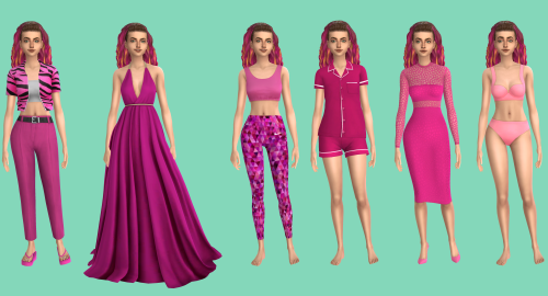 baseicsimmer: BGC CC LOOKBOOK: PINKAll: skin overlay // hair // brows // lashes // eyesEveryday: top