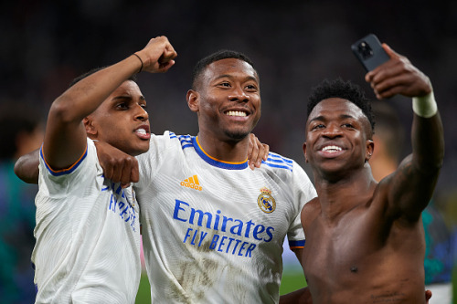 Celebración del Real Madrid vs. PSG | 09.03.2022Real Madrid players celebrate victory in the 