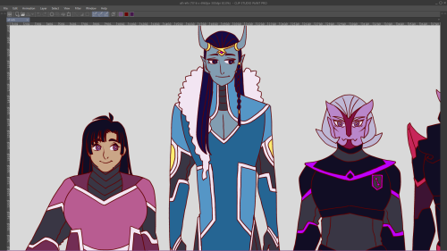 (left to right) Andaru, Ahrean, and Qheida, from my upcoming comic, Rana Janalokasupport me for $5 t