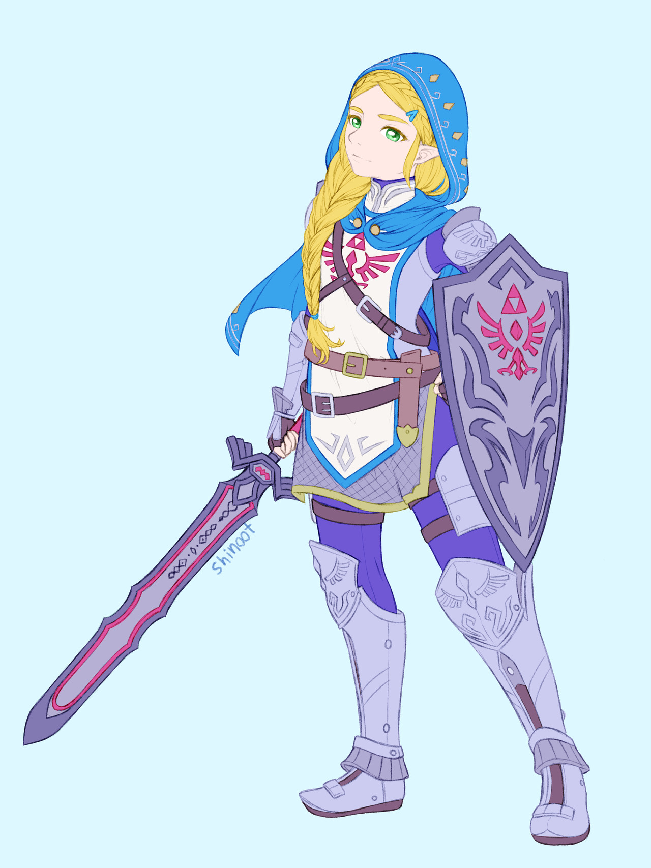 shinoot:prince Link and knight Zelda