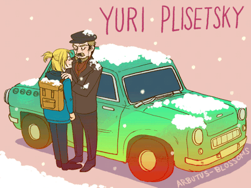 arbutus-blossoms:Yuri & his Grampa *(*´∀｀*)☆ // I just want Yurio to be happy!! // My Yuri on Ice Fanart HERE ♡ヾ☆*  