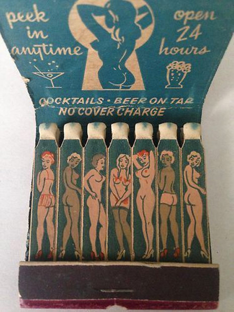 chazchica:  LOOKING FOR A TON OF BURLESQUE MATCHBOOK COVERS? WELL, YOU CAN STOP LOOKING.http://dangerousminds.net/comments/looking_for_a_ton_of_burlesque_matchbook_covers