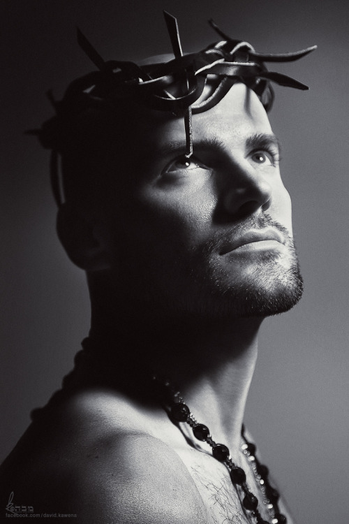 gay-erotic-art:  artofdavidkawena:  ✝INRI✝ CREDITS - PHOTOGRAPHY - David Kawena facebook.com/david.kawena FASHION - Nick Stryker www.nickstryker.com STYLING AND ACCESSORIES - David Kawena/Nick Stryker  MAKE UP AND HAIR - David Kawena  LIGHTS - David