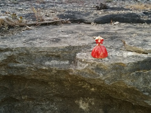 barbie-looks-at-dirt: Here Barbie and her friend found an outcrop showing some turbation. In particu