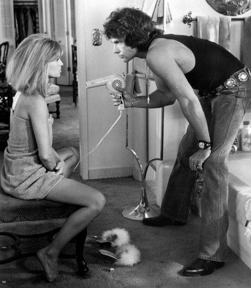 Julie Christie, Warren Beatty; production still from Hal Ashby’s Shampoo (1975)