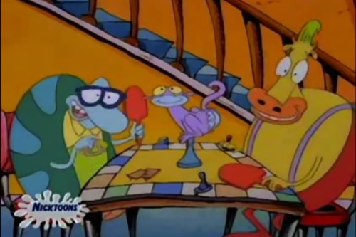 aeolus06:  acediamond:  toastradamus:  robotlyra:  thatscoognut:  I dont remember Rockos Modern Life being that dirty  The Spank the Monkey game was my favorite.  Rocko’s Modern Life was pretty much Joe Murray’s chance to see how many dirty jokes