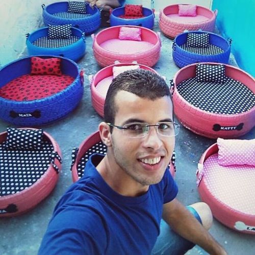 catsbeaversandducks:  Brazilian Artist Creates Beds For Animals From The Old Tires That He Finds In The StreetsPhotos by Amarildo Silva - Full story on deMilked