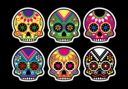 Cute skeleton skull clip art