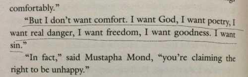Aldous Huxley, From Brave New World