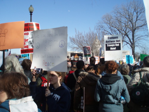 “Bring the Troops Home Now,” Anti-Iraq War Demonstration, National Mall, Washington, DC, January 200