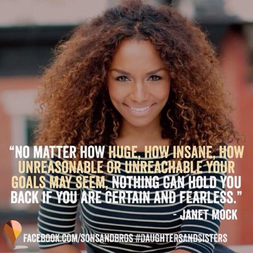 Happy Thursday #dreambig #janetmock #sonsandbros #believe