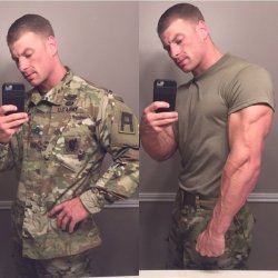tooswole42: “I Bet you didn’t expect I was hiding all that muscle under there”. 