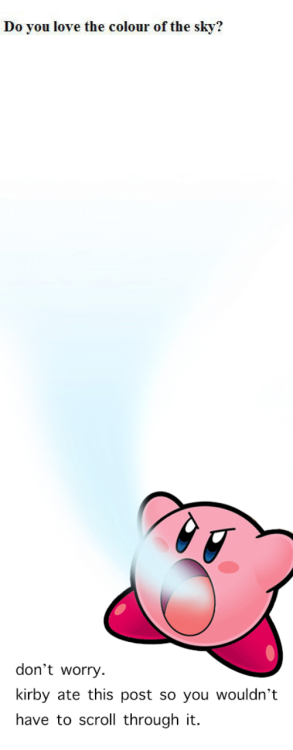 reggie–peters:ijustwannagobacktosleep: thank you kirby Oh thank god for kirby