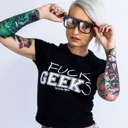 Vanyvicious:  Fuck Geeks Tee From @Seventhcircleapparel 👈👈 Photo By @Nxphotography