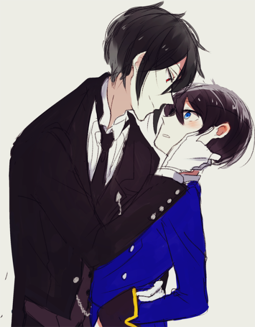 sebastian and ciel ♥ black butlercommission for simplimagination !! if you are interested in commiss