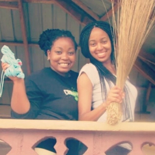 #tbt with my sistah @janaybabyyyyy at the Kumasi Children’s Home in Ghana putting in work. I can’t wait for our double date tomorrow!! 👫👫💛💚❤️ (at Kumasi Children’s Home)