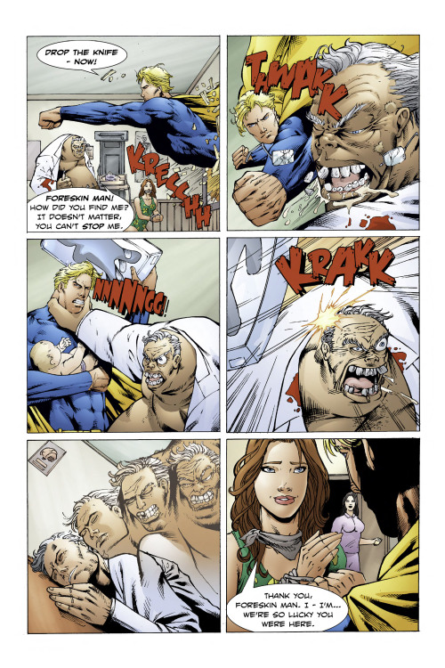 thejordanator:  towritecomicsonherarms:  Foreskin man #1  And there’s more  FINALLY! A superhero we can ALL relate to! 