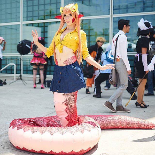 I was running out of time to create my Anime Expo cosplays (one week before con!) And I knew I wanted to do something challenging but manageable. I remembered that Monster Musume has a bunch of characters with unique features, so I latched on to Miia...