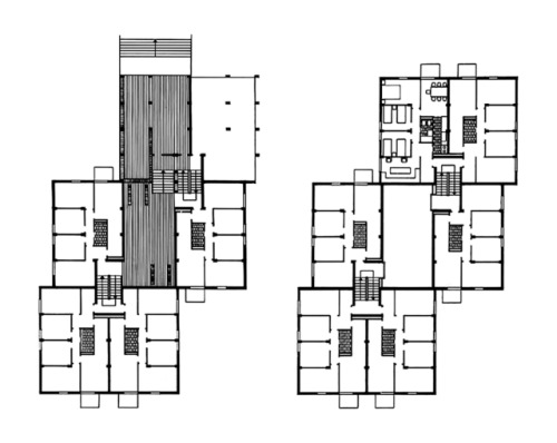 elarafritzenwalden: Casa Aizetsu, social housing groupMutriku - Gipuzkoa, Euskadi, Spain; 1964 Luis 