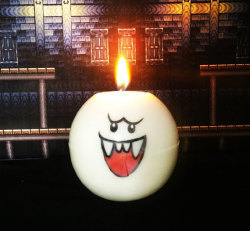 retrogamingblog:  Super Mario Boo Candle
