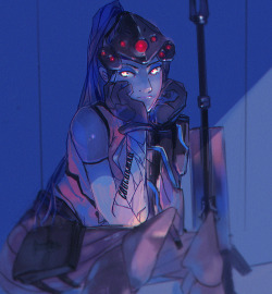 ultrateecee:  One shot, one kill. Still testing out that new style! Widowmaker is such a tragic villain. 