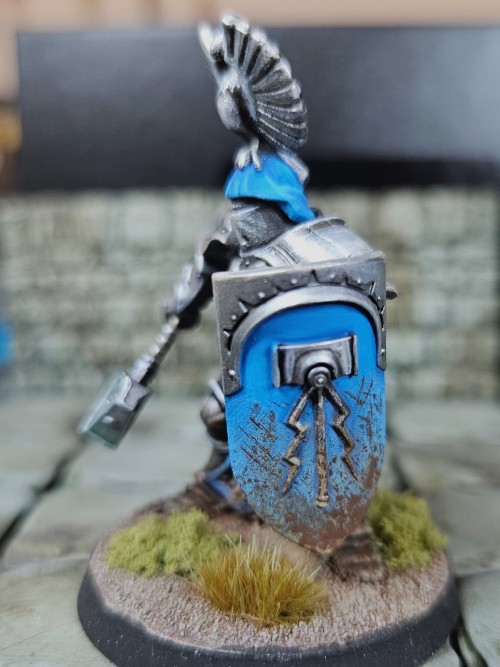 Another Stormcast Knight. The Plan Was For Each To Have Their Own Dominant Color, Like Knight Heraldry,