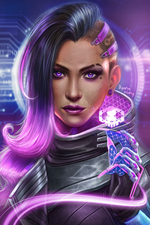 overwatch-fan-art: SOMBRA by DyanaWang