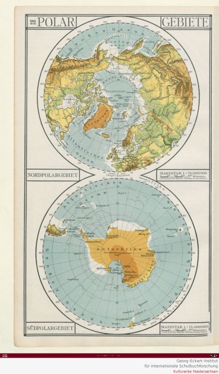 Carl Diercke, School Atlas, 1914. Schulatlas für höhere Schulen. Braunschweig, Germany.&nb