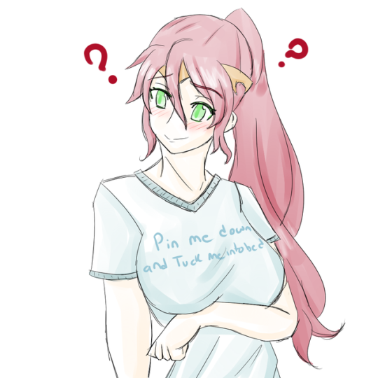 kingovan:  Ok but hear me out Casual Confused Pyrrha wearing clothes she dosen’t understand.   ( ͡° ͜ʖ ͡°)	 