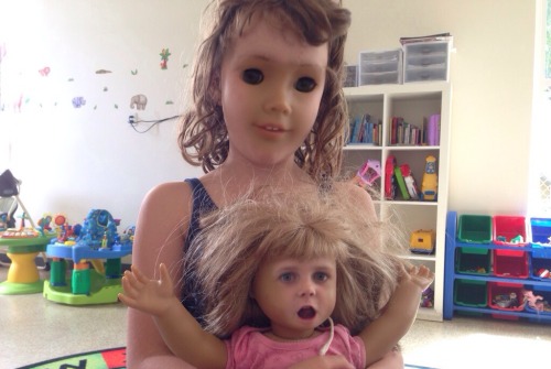 petboyfriend:I face-swapped some of the kids at work with some of the baby dolls and it fucked me up
