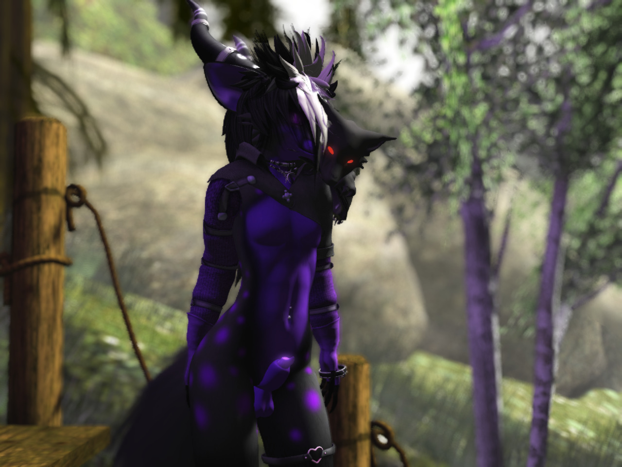 nuefox:  My most recent selfies in secondlife. Demonically beautiful! :3 