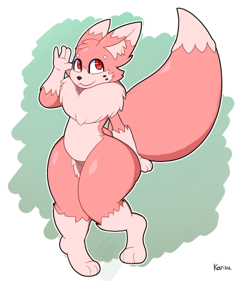 Pink fox cat thing An old character of mine that I sketched the other day for practice. I ended up u