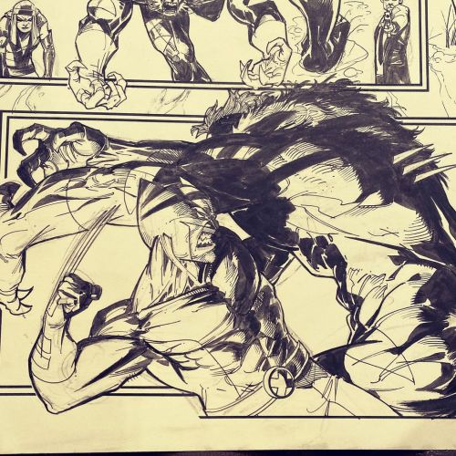 adamkubert: One of my earlier panels from Wolverine #1, 2020 . . . #Wolverine #MarvelComics #Saberto