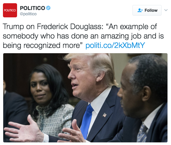 the-movemnt: #TrumpBlackHistory roasts Donald Trump for his ignorance about black