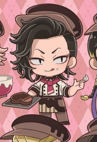 tokyo-daaaamn-ji-gang:VALENTINES CHIBI MERCH!!!!!!!! THEY’RE MAKING CHOCOLATES NOW?????? (So much to unpack here, half on them licking their lips, Chifuyu’s cat shaped box, Rindou’s genuine smile)Tokyo revengers x Princess cafe 