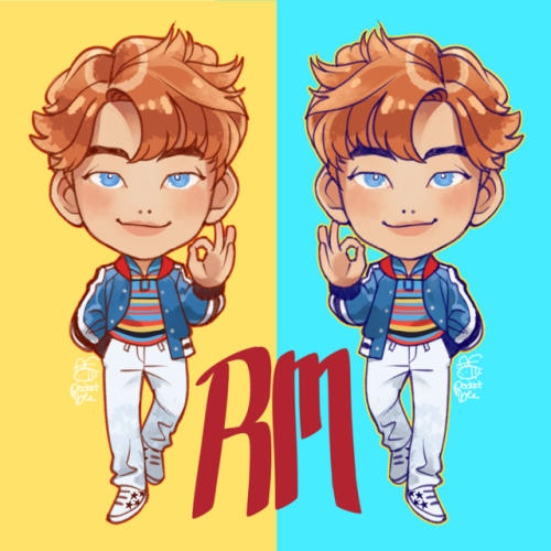 DNA RM 囧 I wouldn’t usually draw lips on chibis but despite how simple and cartoonish his face looks