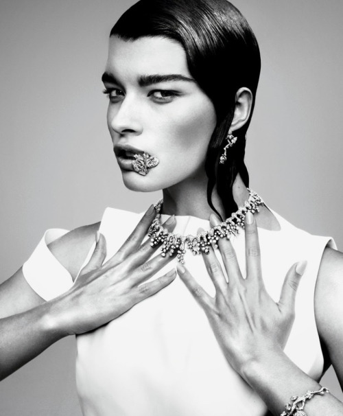  Crystal Renn by Jason Kibble for The T Style Magazine Fall/Winter 2013/14 https://www.facebook.com/