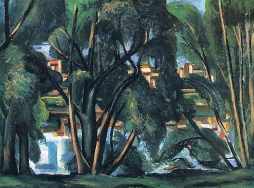 wonderingaboutitall:Trees On The Banks Of The Seine - André Derain