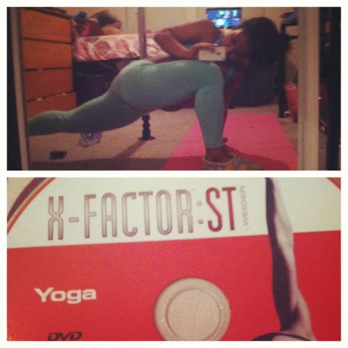 WOD: x-factor ST yoga. It always relaxes me && gives me the basic stretch I need. I think it