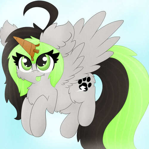 askbreejetpaw:  Pfffppptt, im a pretty Alicorn! What do you mean the horn is fake!? #05 Bree as an Alicorn. c:  <3