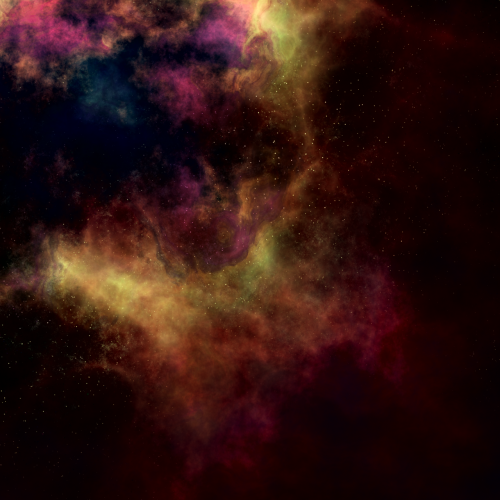 voyagergrafx:NebulaMulticolored space clouds, with stars showing through.