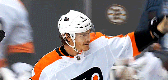 Philadelphia Flyers Philippe Myers GIF - Philadelphia Flyers Philippe Myers Flyers  Goal - Discover & Share GIFs