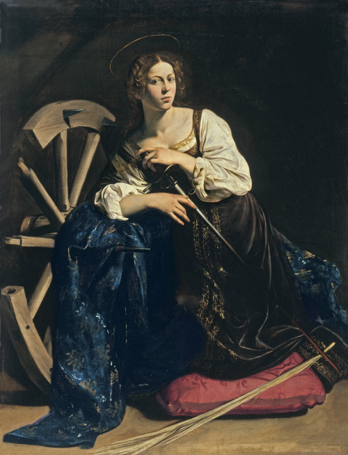 Saint Catherine of Alexandria by Caravaggio (1571-1610), 1598, oil on canvas