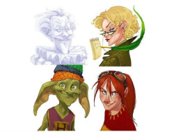 nathanielemmett:  Harry Potter characters as Disney characters by Makani. 