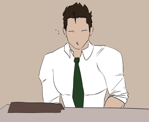 Chriskerweek Day 4: Office AU