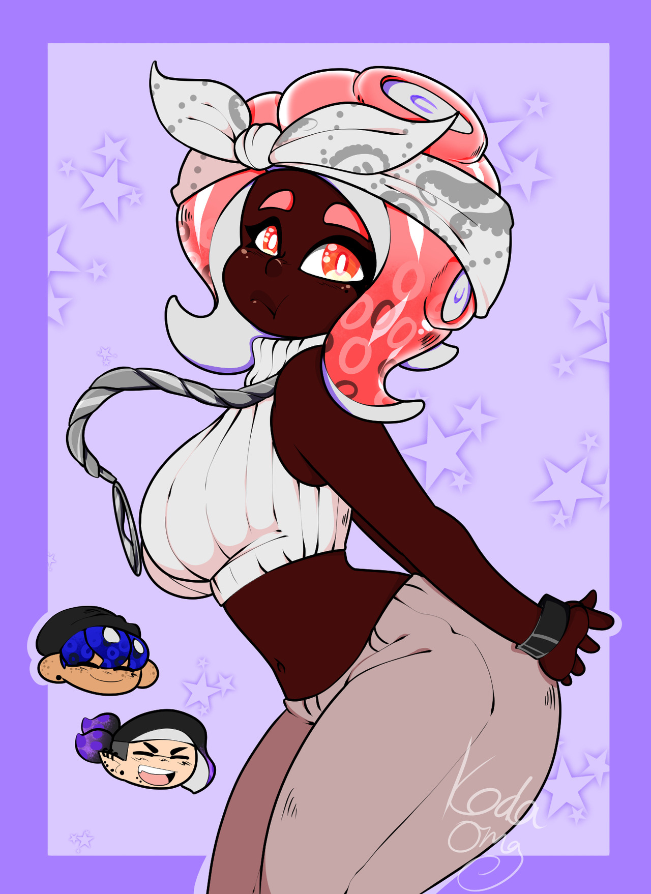 kodaoma:Drew my baby girl in Marina’s Octo Expansion outfit, and she is rocking
