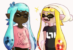 weeniefang:  hmm what if their tentacle hair color changed based on their mood :/  inkling are just so cute~ &lt;3