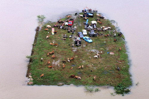 stunningpicture: Its not a model. Actual image of floodwaters in the village of Jeram Perdas, Malays